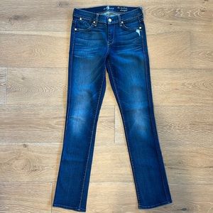 7 For All Mankind Mid Rise Modern Straight Leg Size 26 Jeans Like New